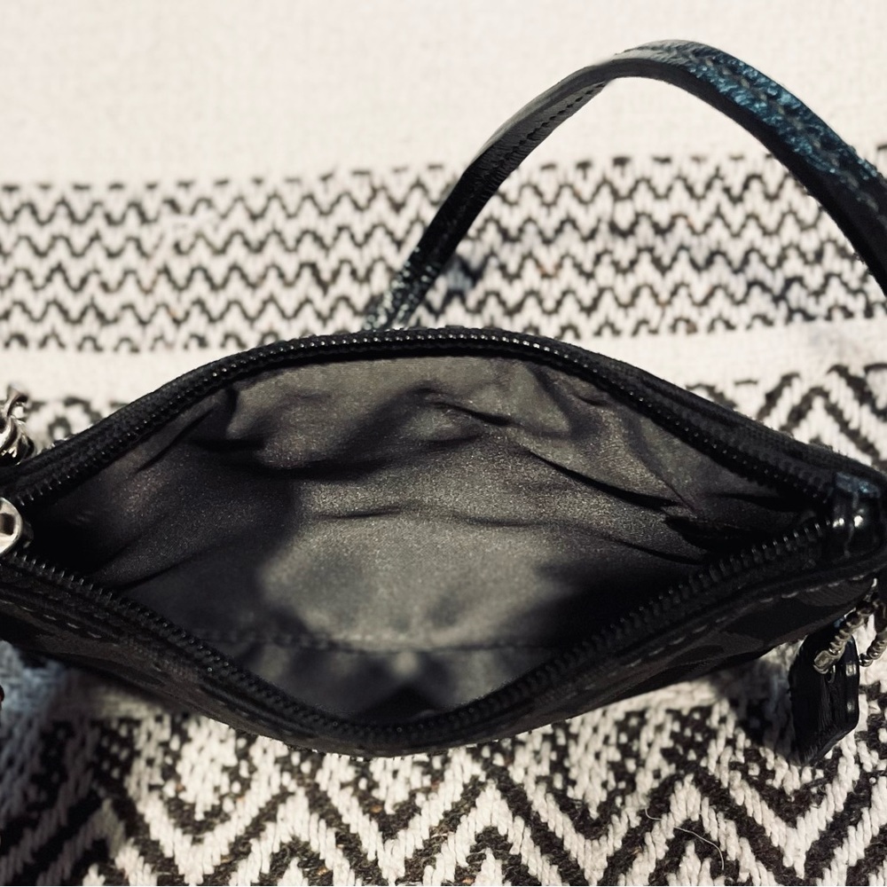 Coach Black Fabric Wristlet - Picture 8 of 8